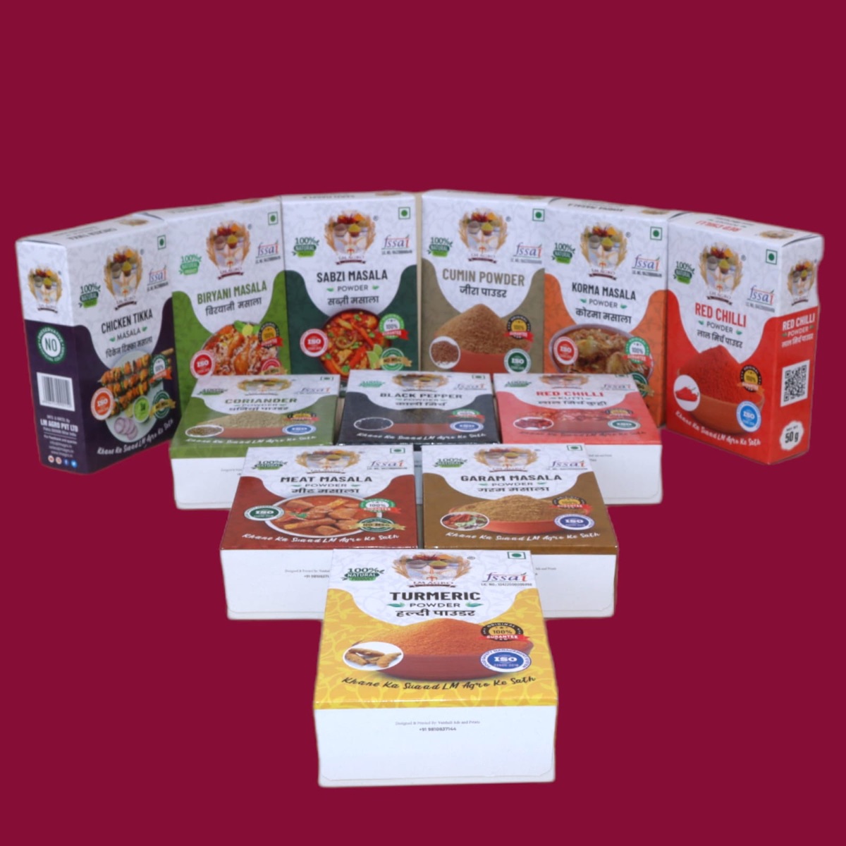 LM Agro masala range lineup